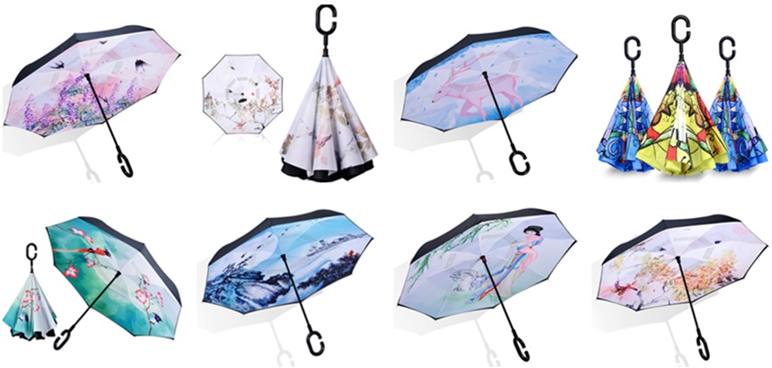 customized inverted umbrellas