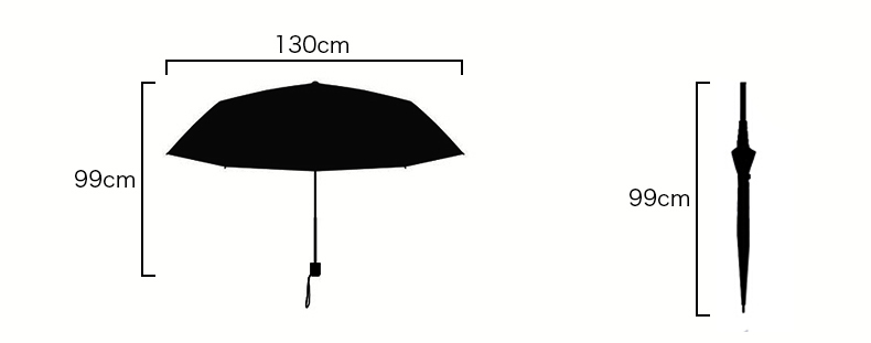 payung golf kanopi ganda hitam