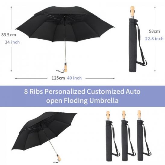 Disesuaikan Tahan Angin Otomatis Paybrella Lipat Portabel
