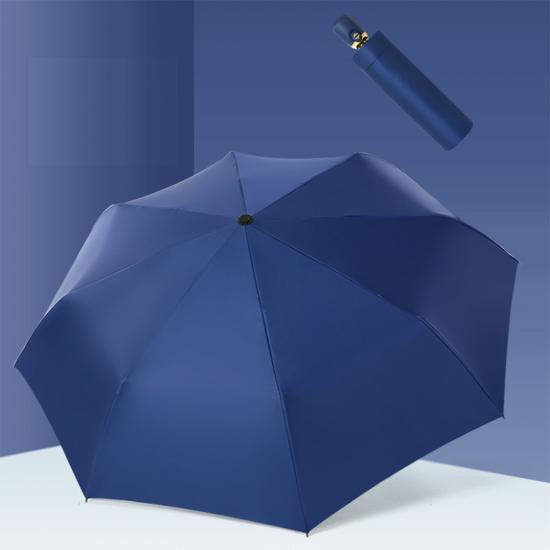 Payung Lipat Tiga Warna Solid Otomatis