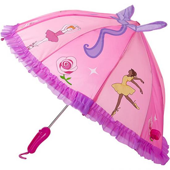 Payung Balerina Merah Muda yang Disesuaikan untuk Anak Perempuan