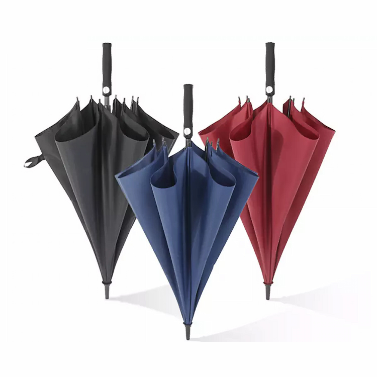Logo Kustom Dicetak Payung Golf Otomatis Lurus Tahan Angin