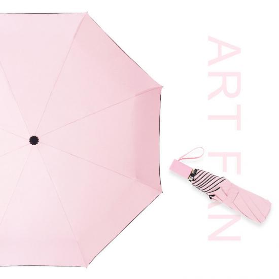 Pemasok Payung Grosir Tri-fold Vinyl Umbrella Sunscreen UV Sunshade Umbrella
