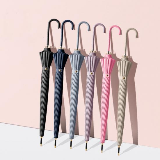 Payung gagang panjang 16 tulang payung cetak logo payung custom grosir